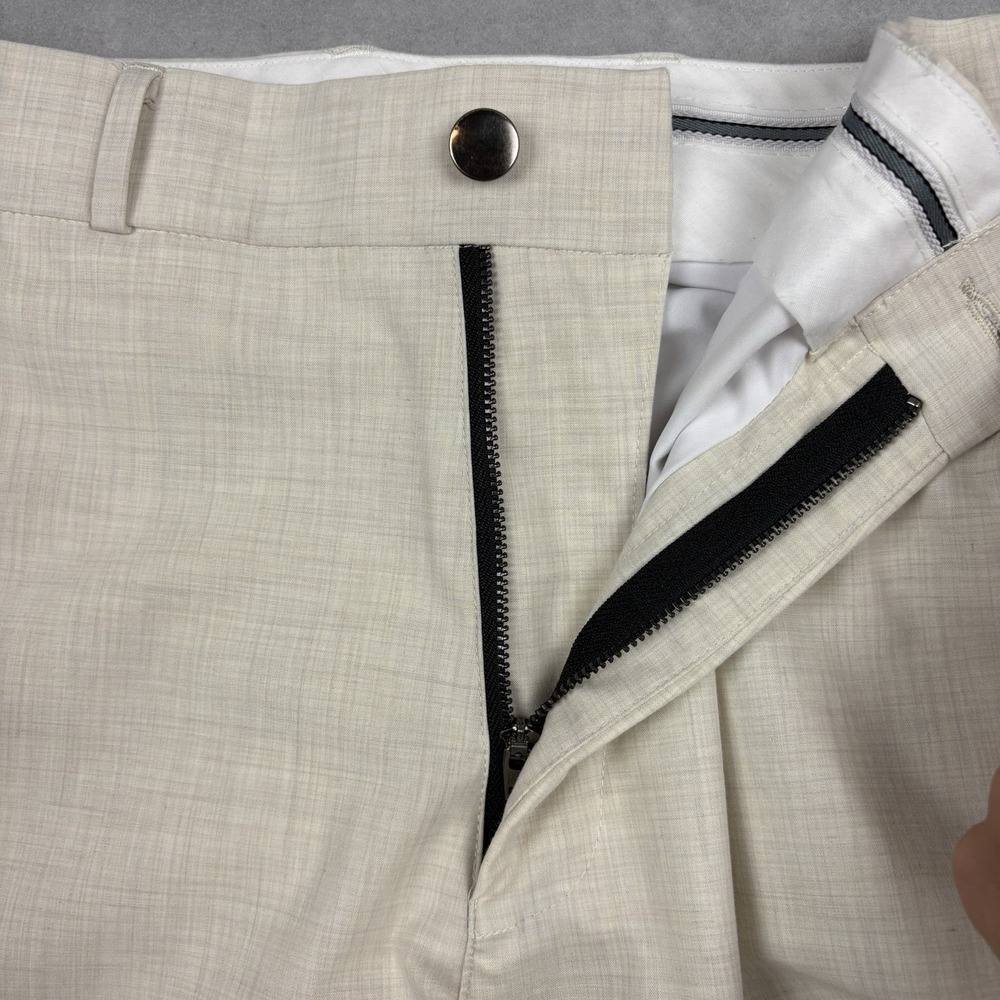 State & Liberty Athletic Fit Stretch Suit Pants Men 33x28 Heathered Bamboo Lined - Picture 10 of 12